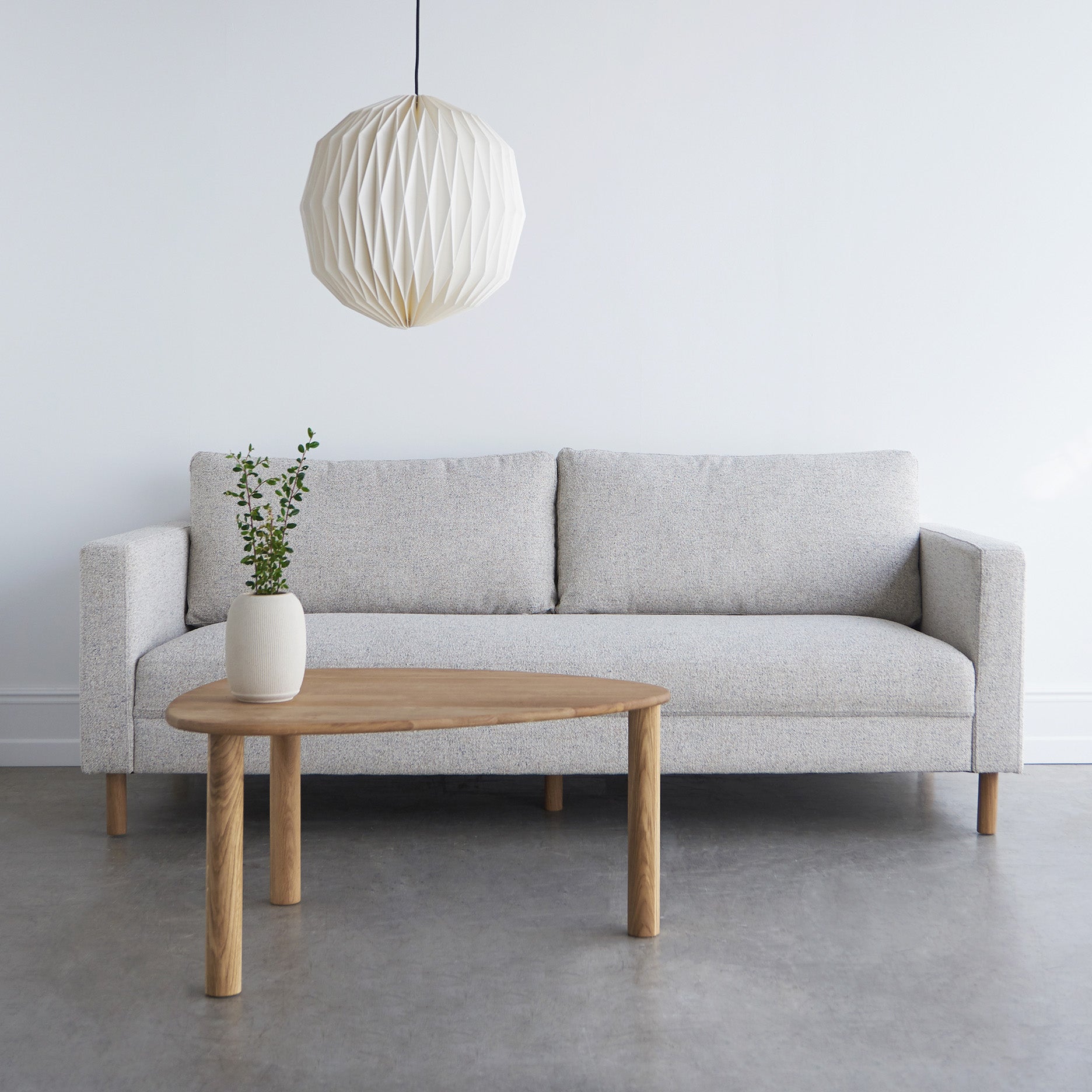 Stapleton II 3 pers. sofa - m. egetræsben